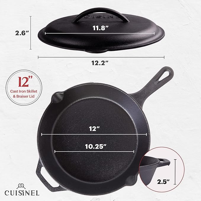 Cuisinel Cast Iron Skillet - Image 2