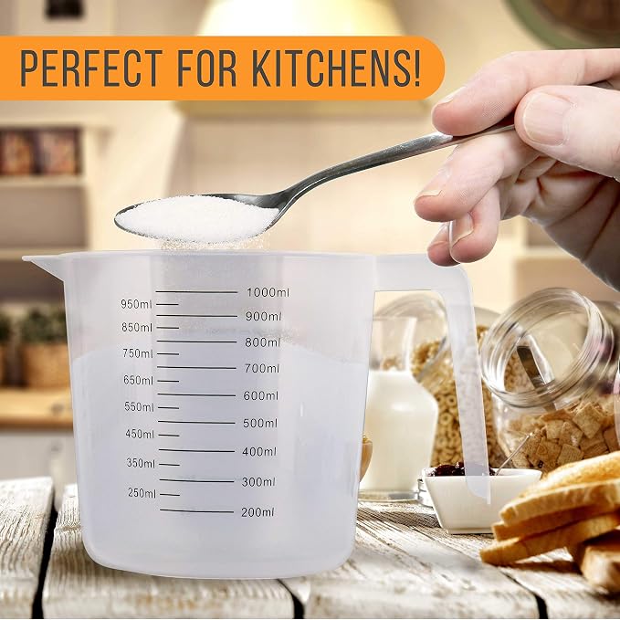 U.S. Kitchen Supply Plastic Measuring Cups - 32 oz Liquid Measuring Cup Set of - Image 4