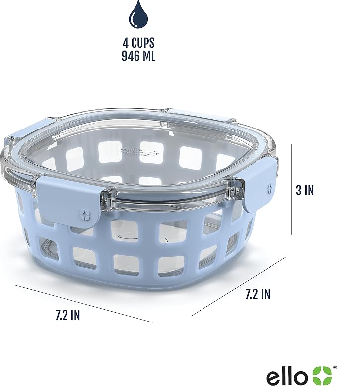 Ello Duraglass Meal Prep Container- Glass Food Storage Container - Image 4