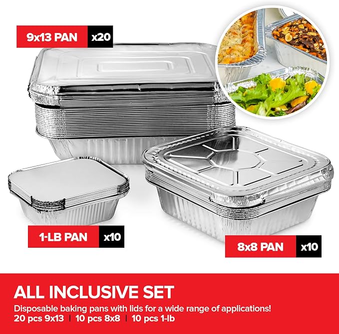 Stock Your Home Disposable Foil Pans - Image 2