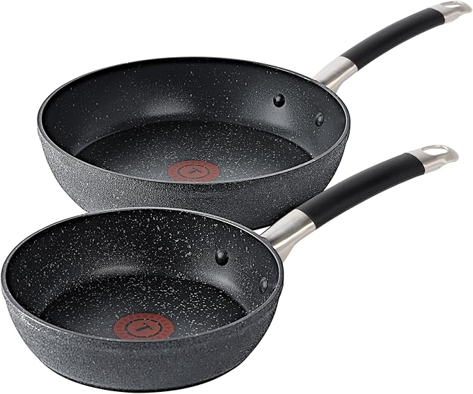 T-Fal Stone Force Platinum Non Stick Fry Pan Set 2 Piece, 8 inch and 10.5 inch by T-falbrand