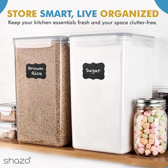 Shazo 2 PC Extra Large Bulk Food Storage Containers - Image 8