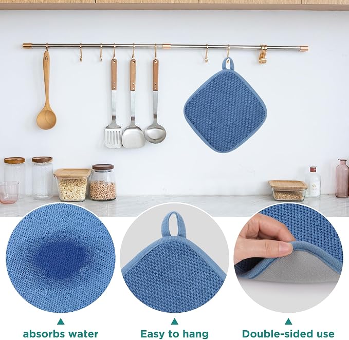 GeeRic Microfiber Dish Drying Mat, Super Absorbent Kitchen Dish Drying Pad - Image 4