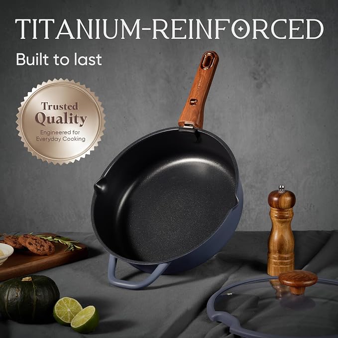 CAROTE 30-Piece Titanium Cookware Set, Nonstick Pots and Pans Set - Image 3