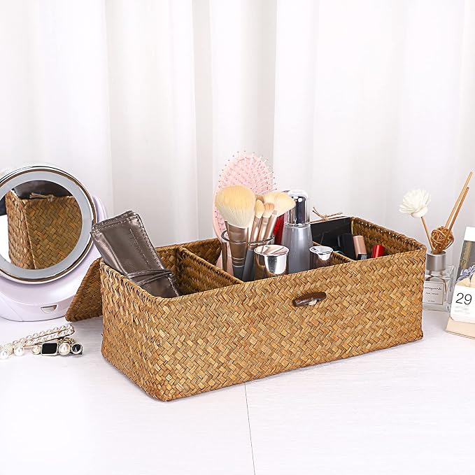 Hipiwe Seagrass Storage Basket Bin - Image 4