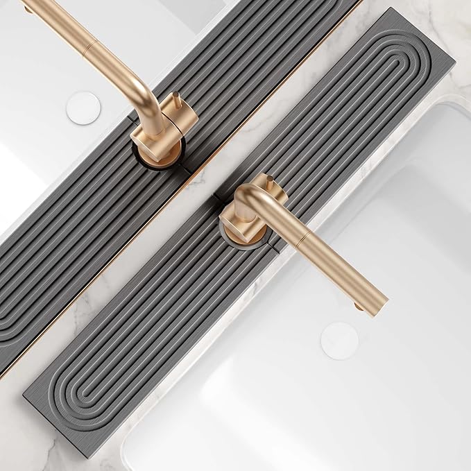 Faucet Splash Guard for Kitchen Sink, Kitchen Sink Faucet Mat by eormoe