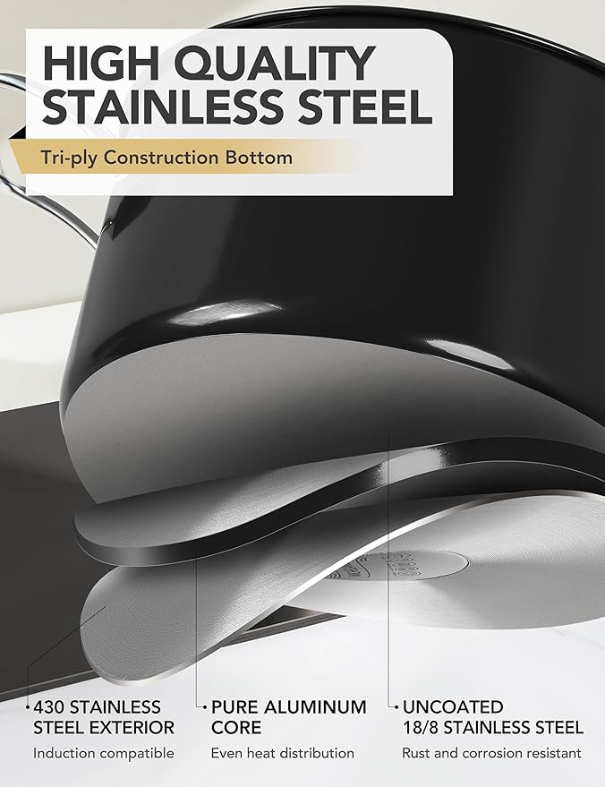 MICHELANGELO Stainless Steel Cooking Pot - Image 2