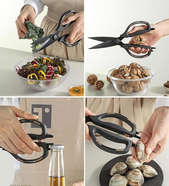 Kitchen Shears Scissors Food Scissors, 8-in-1 Multifunction Japanese Stainless - Image 6