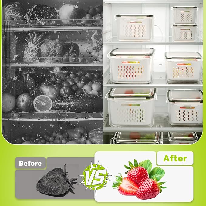 HOMETALL 5 Pack Fruit Storage Containers - Image 4