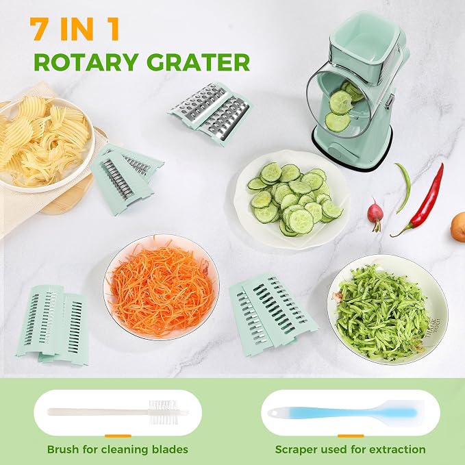 7 IN 1 Upgraded Rotary Cheese Grater - Image 7