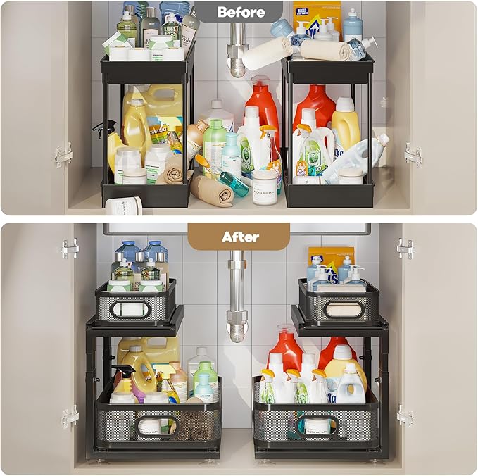 2 Pack Under Sink Organizer - Image 6