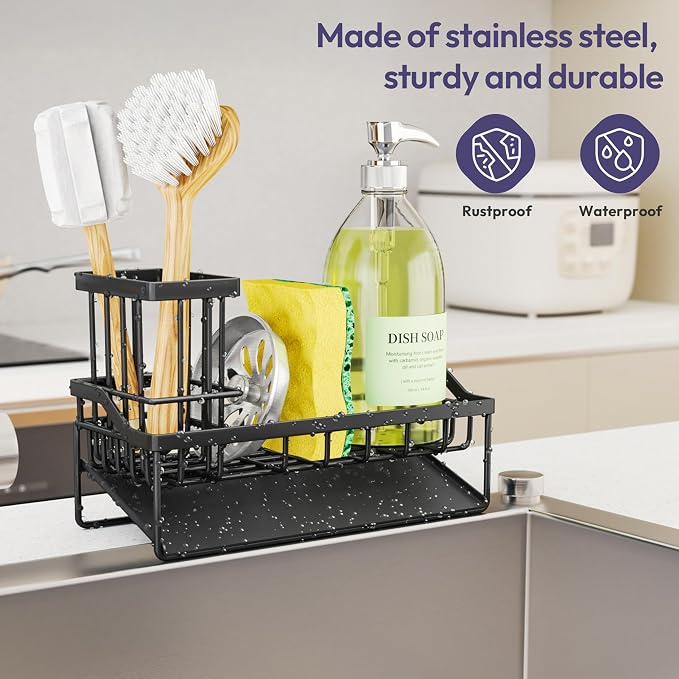 SWTYMIKI Sink Caddy Sponge Holder - Image 5