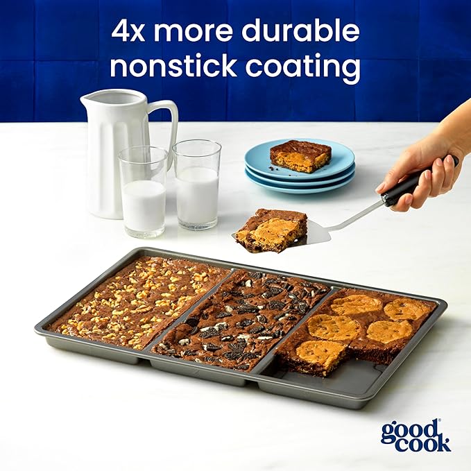 GoodCook Divided Baking Sheet Premium Carbon Steel Nonstick Pan, 11 x 17-Inch - Image 5