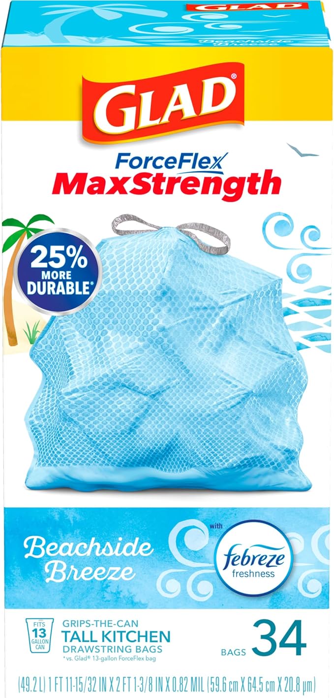 Glad Trash Bags, 13 Gallon - Image 9