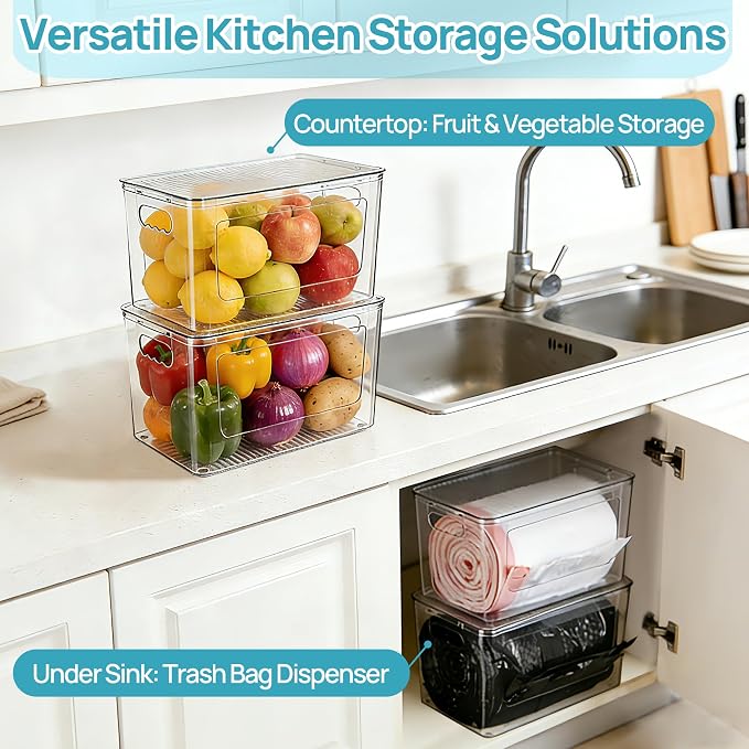 Vtopmart 1 Pack Trash Bag Holder, Stackable Garbage Bag Dispenser - Image 3