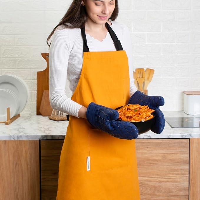 Oven Mitts and Pot Holders Set for Kitchen | 4 Pc Set| Heat Resistant Up to - Image 5