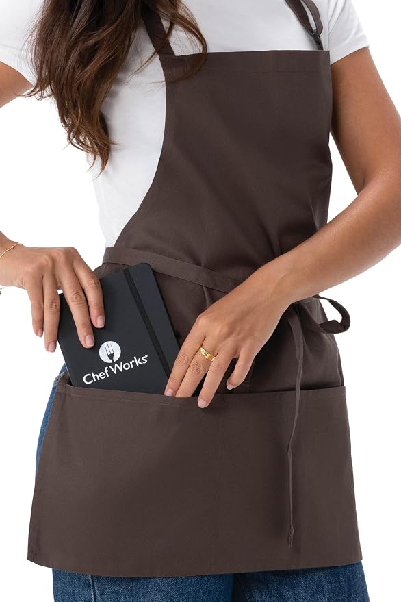 Chef Works Unisex Three Pocket Apron - Image 3