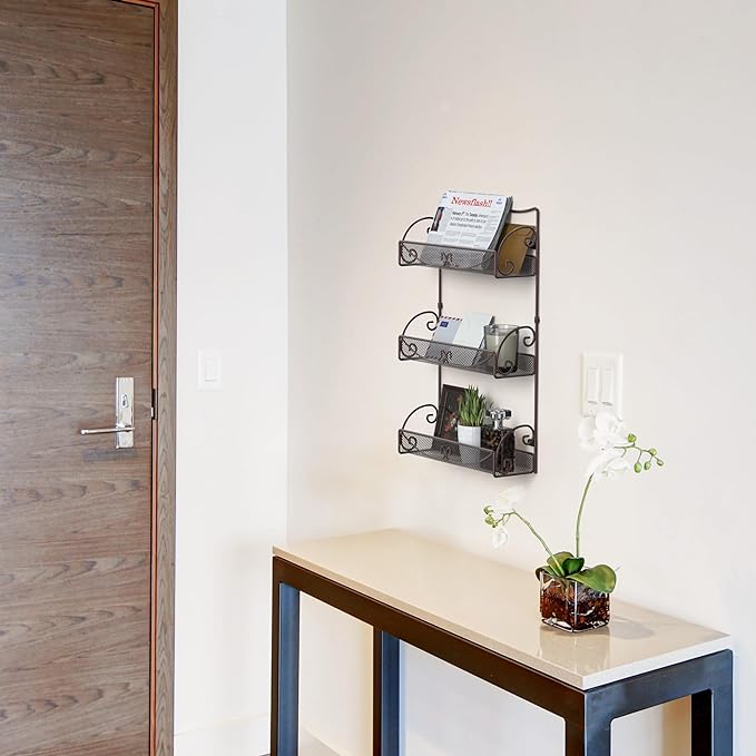 Deco Brothers 3 Tier Wall Mounted Hanging Spice Rack - Image 4