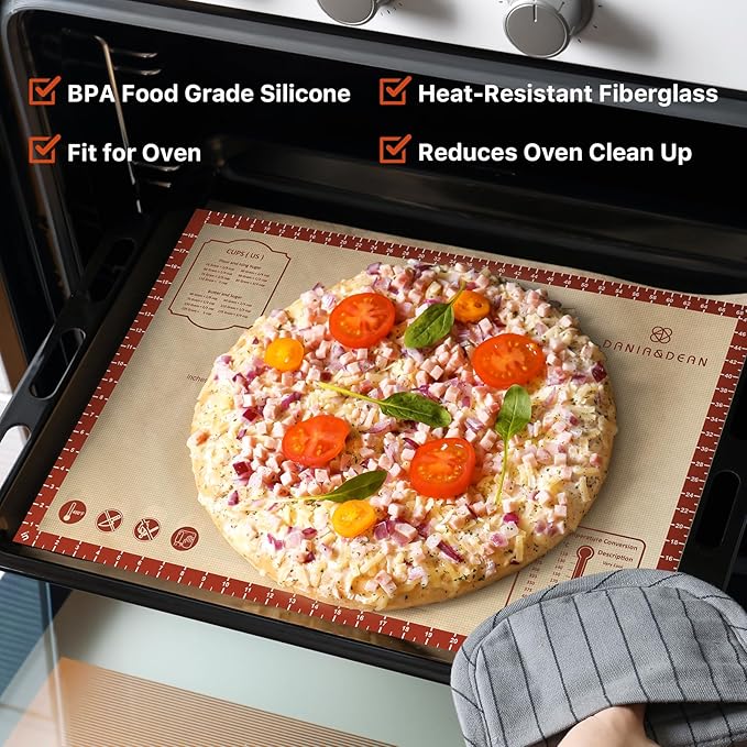 Silicone Baking Mat, Reusable Food Grade Silicone Counter Mat - Image 2