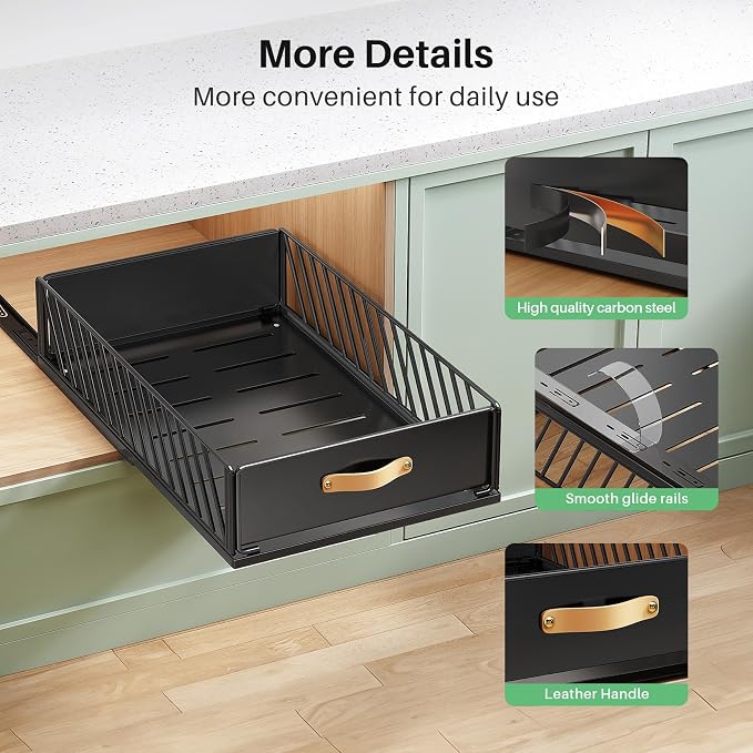 Pull out Cabinet Organizer, Heavy Duty Slide out Pantry Shelves Drawer Storage - Image 8