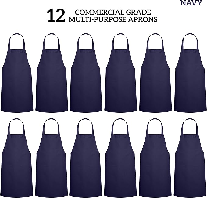 GREEN LIFESTYLE 12 Pack Professional Chef Apron – Grilling Aprons - Image 3