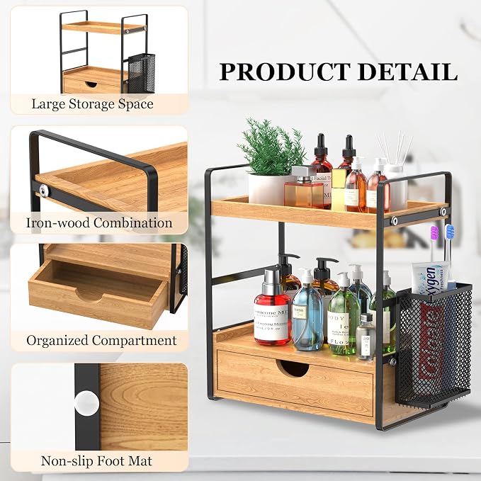 LEMIKKLE Bathroom Counter Organizer - Image 4