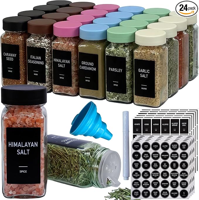 Spice Jars with Labels by Unknown