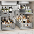 2 Pack 18.5IN-Depth Under Sink Organizer by Corbyles