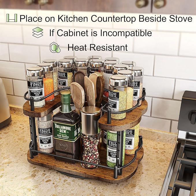 Lazy Susan Organizer Spice Rack - Image 3