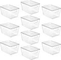 Vtopmart 10 Pack Clear Stackable Storage Bins by Vtopmart