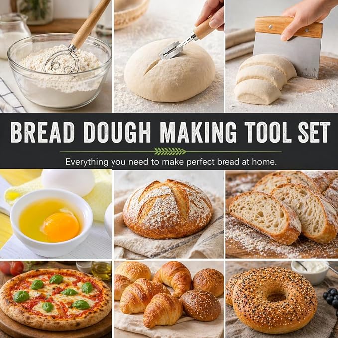 BOORIKA Sourdough Bread Baking Tool Set - Image 6