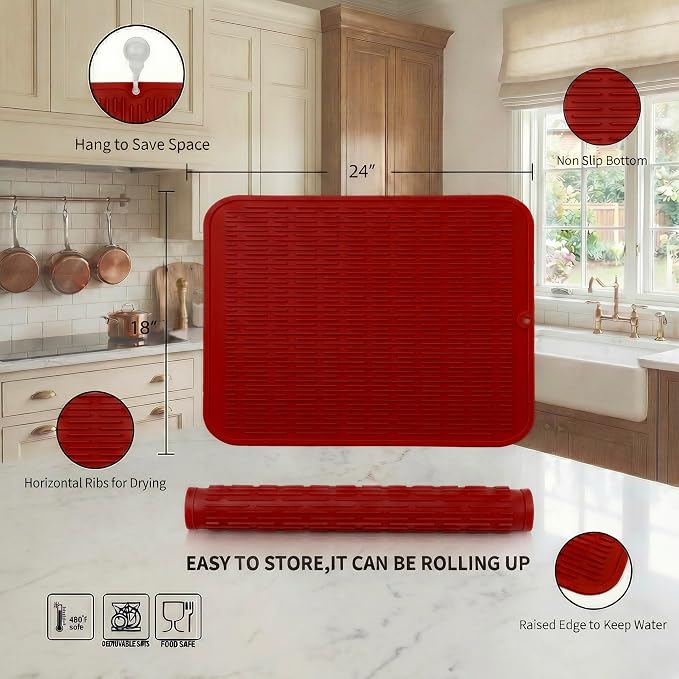 MicoYang Silicone Dish Drying Mat - Image 2