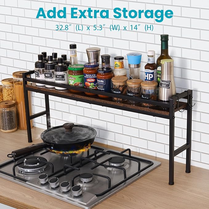 Spice Rack Shelf for Kitchen Stove，Stove Top Shelf - Image 6