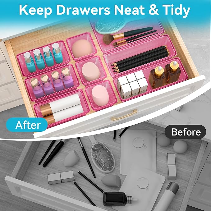 ElegantArray 12 PCS Drawer Organizer Set, 4 Sizes Tool Storage Trays - Image 3