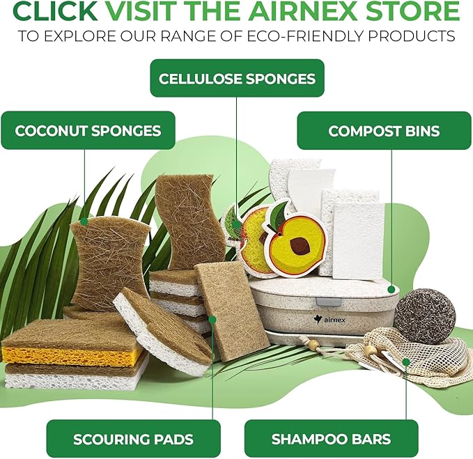 AIRNEX Natural Kitchen Sponges Pack of 18 - Image 6