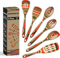 Wooden Spoons for Cooking, WOSPONFAN Kitchen Utensils Set, Pakkawood Kitchen by WoodenKitchenUtensilsSet