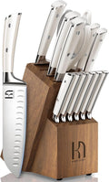 Knife Set, Premium 15 Piece Japanese High Carbon Stainless Steel Knives Set by PushBoundariesforSharpness