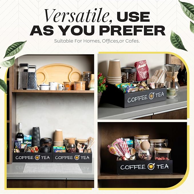Vinvoli Coffee Station Organizer – Premium 2025 All-in-One Coffee Bar & Tea - Image 3