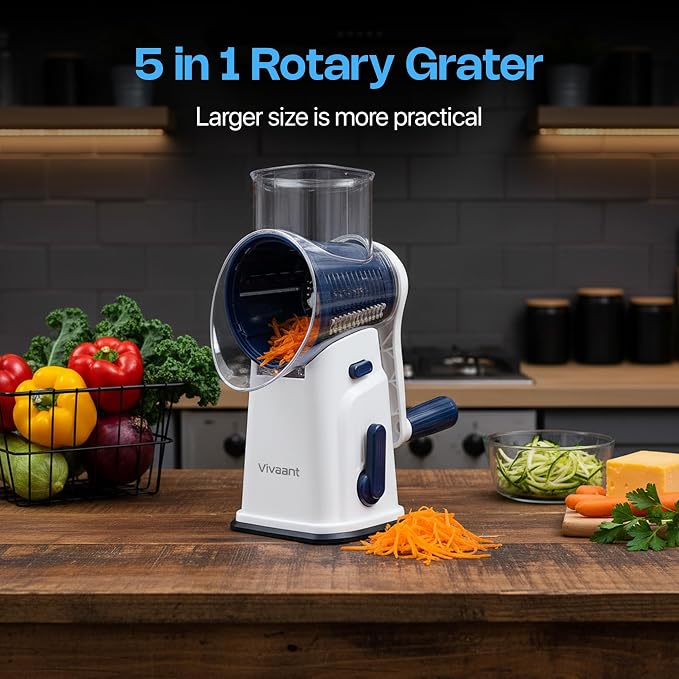 Vivaant Rotary Cheese Grater - Image 8