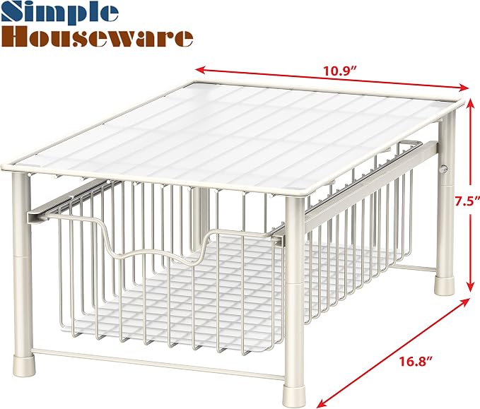Simple Houseware Stackable Basket Drawer - Image 2