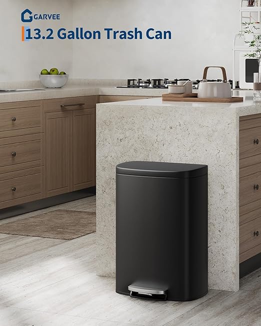 GarveeHome 13 Gal & 2.6 Gal Trash Can Combo Set, Kitchen Trash Can and Bathroom - Image 2