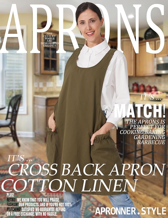 Cozy Adjustable Cross Back Aprons - Image 2
