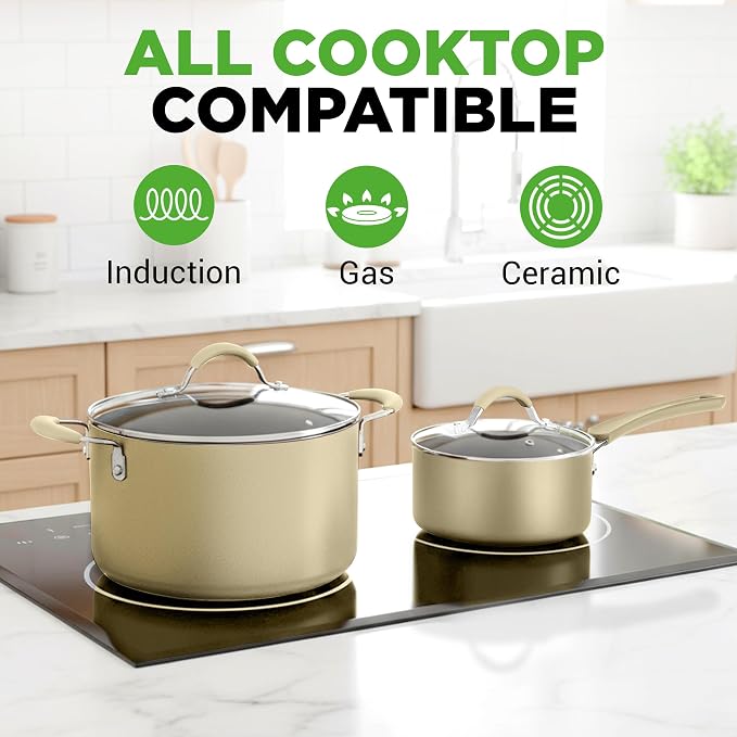 NutriChef 20-Piece Non-Stick Bakeware and Cookware Set - Image 2