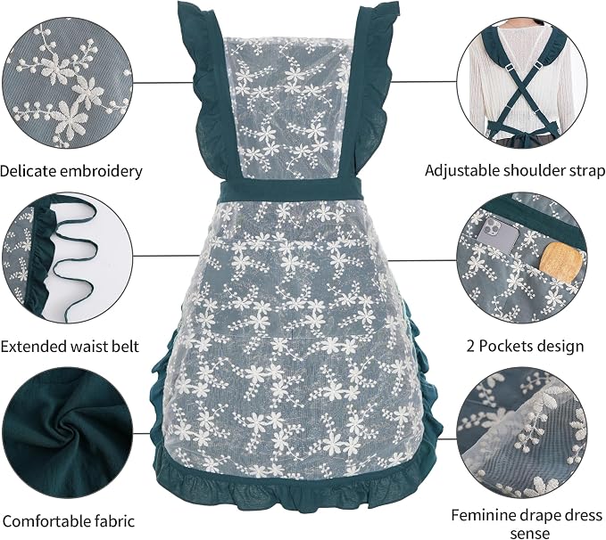 Pinknoke Vintage Pinafore Apron Dress - Image 6