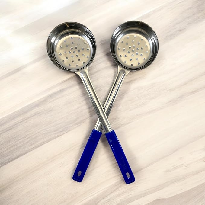 8 Ounce Slotted Stainless Steel Portion Control Ladle Spoon - Image 8