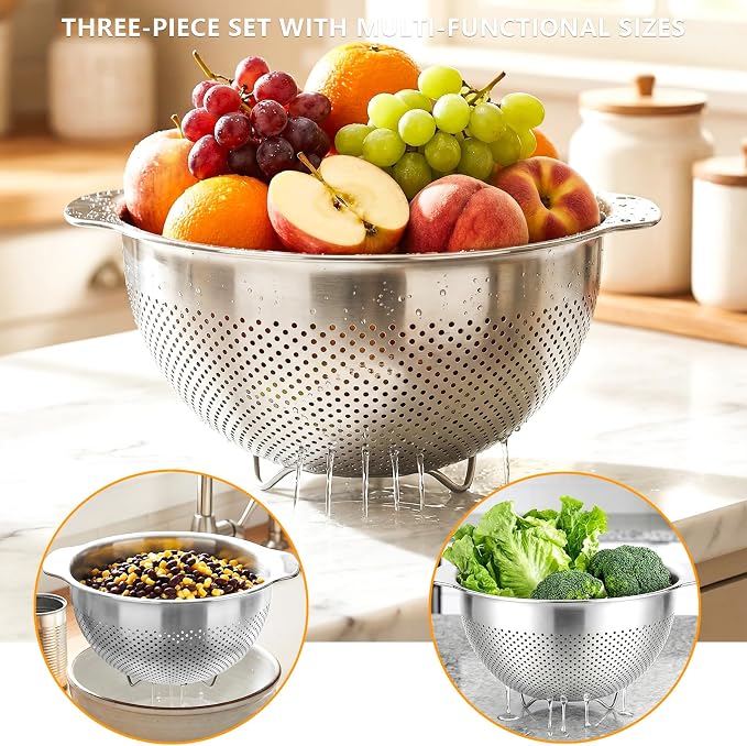 Metal Strainer with Handle - Image 3