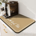 Coffee Bar Mat for Countertops 23inx15in, Absorbent Hide Stain Anti-Slip Cafe by Kuyig+Home
