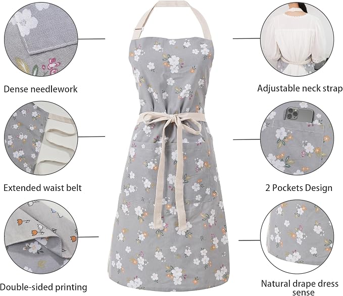 Aoomzoon Kitchen Aprons for Women - Image 5