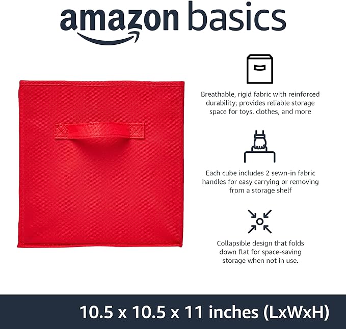 Amazon Basics Collapsible Fabric Storage Bins - Image 2