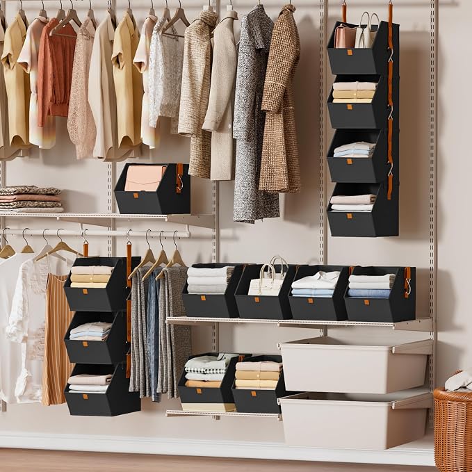 Homsorout Hanging Closet Organizer 4 Tier - Image 7
